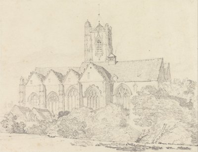 Die Kirche St. Johannes, Peronne (Somme) von John Sell Cotman